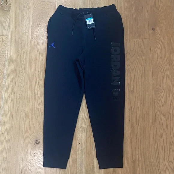 Jordan Black Joggers with Purple Accent - Picture 1 of 3